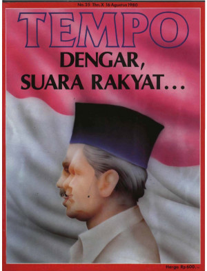 Cover Majalah Tempo - Edisi 1980-08-16
