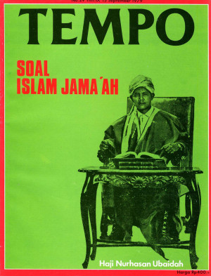 Cover Majalah Tempo - Edisi 1979-09-15
