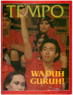 Cover Majalah Tempo - Edisi 1979-01-13