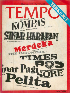 Cover Majalah Tempo - Edisi 1978-01-28