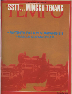 Cover Majalah Tempo - Edisi 1977-04-30