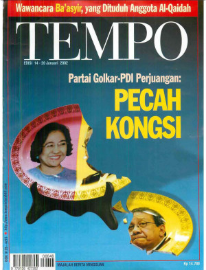 Cover Majalah Tempo - Edisi 2002-01-20