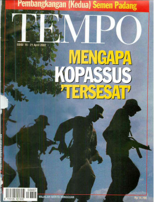 Cover Majalah Tempo - Edisi 2002-04-21