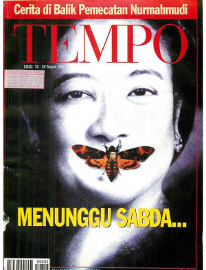 Cover Majalah Tempo - Edisi 2001-03-25