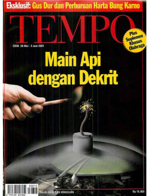 Cover Majalah Tempo - Edisi 2001-06-03