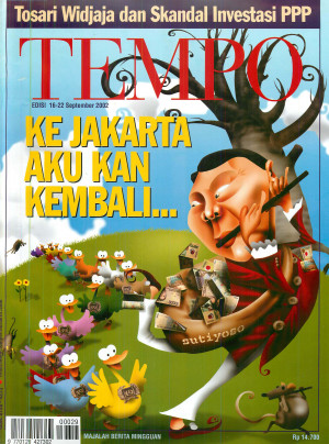 Cover Majalah Tempo - Edisi 2002-09-22