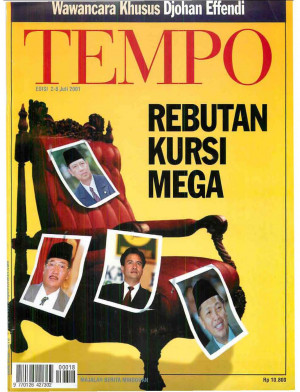 Cover Majalah Tempo - Edisi 2001-07-08