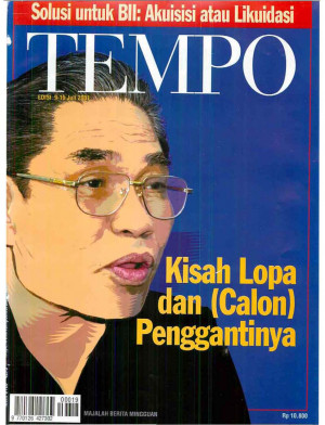 Cover Majalah Tempo - Edisi 2001-07-15