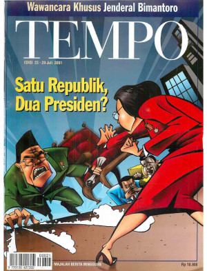 Cover Majalah Tempo - Edisi 2001-07-29