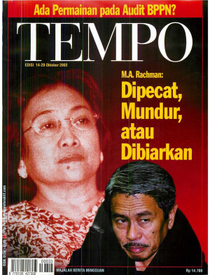 Cover Majalah Tempo - Edisi 2002-10-20