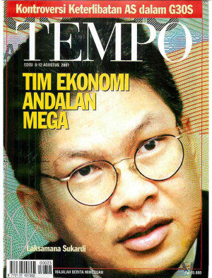 Cover Majalah Tempo - Edisi 2001-08-12