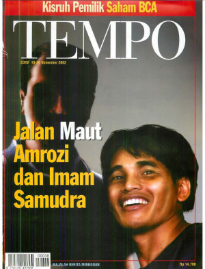 Cover Majalah Tempo - Edisi 2002-11-24