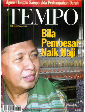 Cover Majalah Tempo - Edisi 2003-02-16