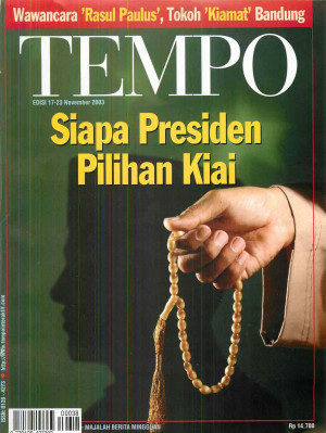 Cover Majalah Tempo - Edisi 2003-11-23
