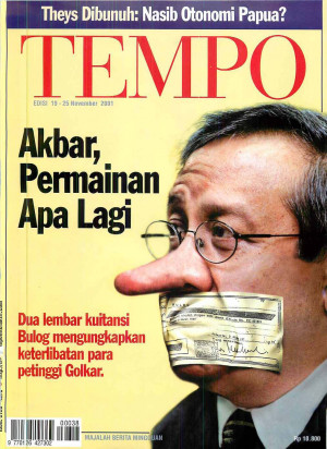 Cover Majalah Tempo - Edisi 2001-11-25
