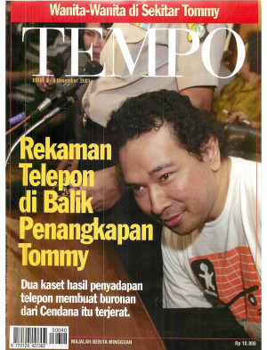Cover Majalah Tempo - Edisi 2001-12-09