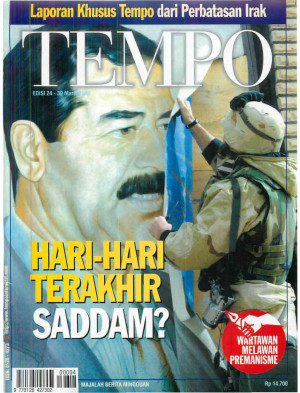 Cover Majalah Tempo - Edisi 2003-03-30