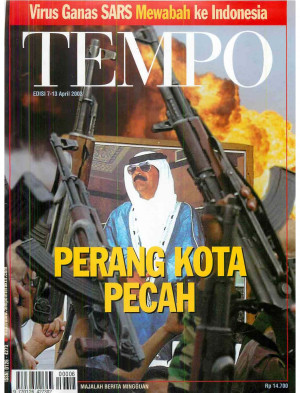 Cover Majalah Tempo - Edisi 2003-04-13