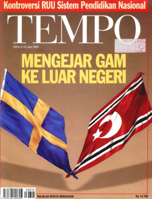 Cover Majalah Tempo - Edisi 2003-06-15