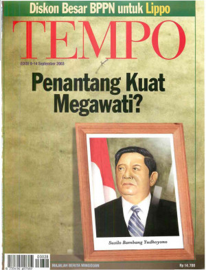 Cover Majalah Tempo - Edisi 2003-09-14