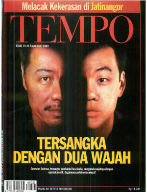 Cover Majalah Tempo - Edisi 2003-09-21