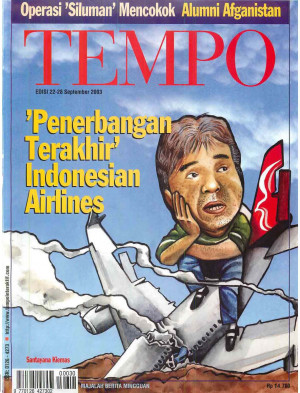 Cover Majalah Tempo - Edisi 2003-09-28