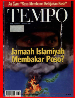 Cover Majalah Tempo - Edisi 2003-11-02