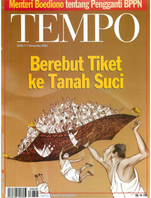 Cover Majalah Tempo - Edisi 2003-12-07