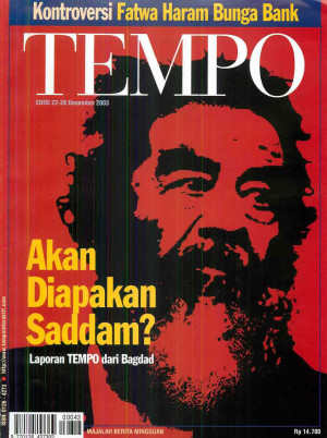 Cover Majalah Tempo - Edisi 2003-12-28
