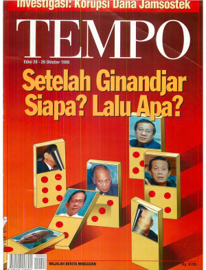 Cover Majalah Tempo - Edisi 1998-10-26
