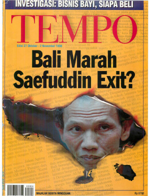 Cover Majalah Tempo - Edisi 1998-11-02