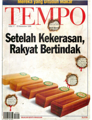 Cover Majalah Tempo - Edisi 1998-11-23