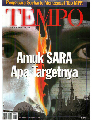 Cover Majalah Tempo - Edisi 1998-12-14