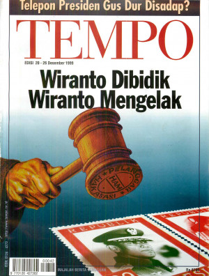 Cover Majalah Tempo - Edisi 1999-12-26