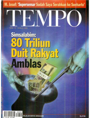 Cover Majalah Tempo - Edisi 2000-03-19