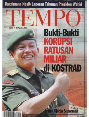 Cover Majalah Tempo - Edisi 2000-08-13