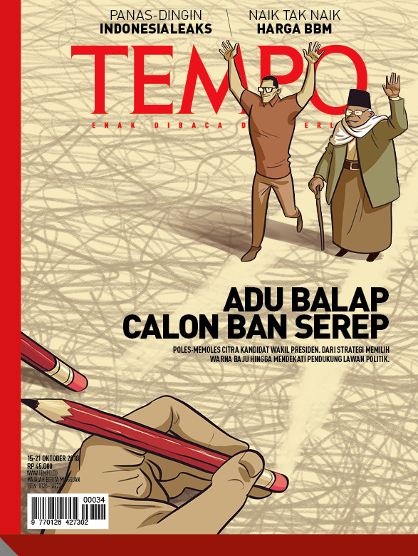 Cover Majalah Tempo - Edisi 2018-10-12 - Adu Balap Calon Ban Serep