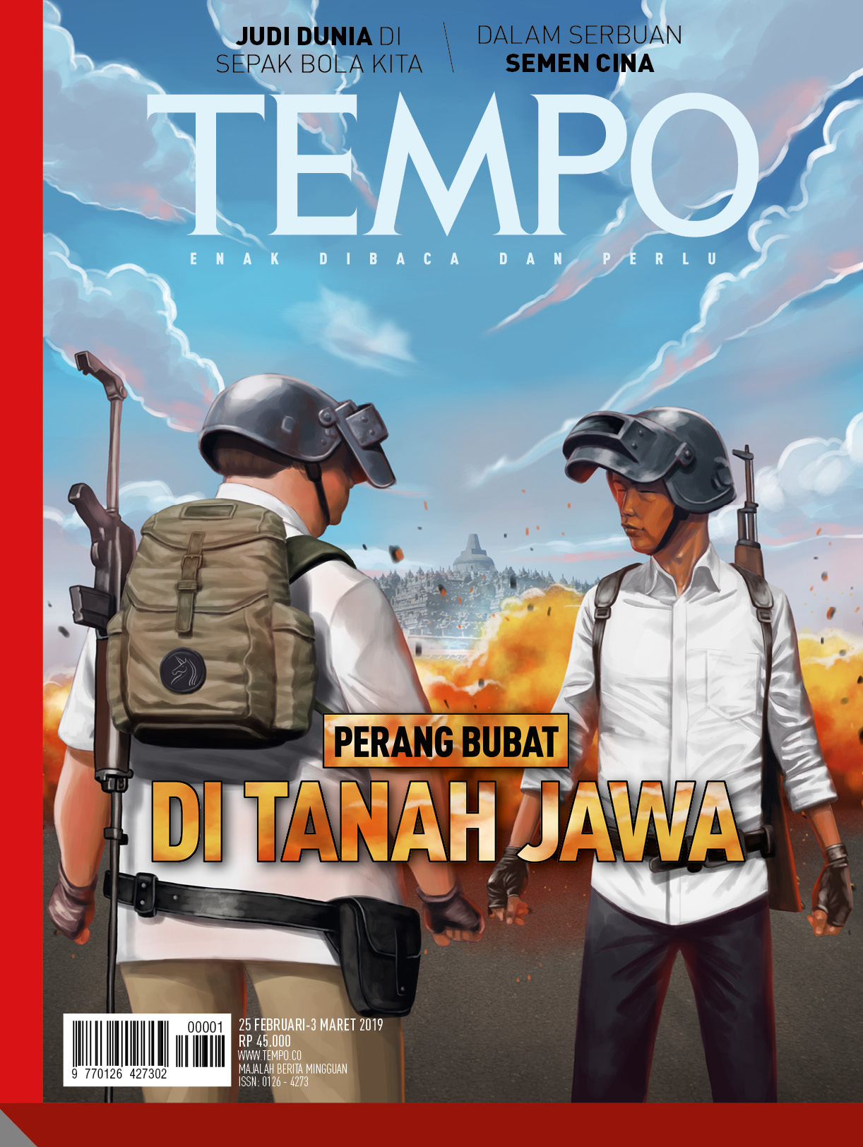 Cover Majalah Tempo - Edisi 23-02-2019 - Perang Bubat Di Tanah Jawa