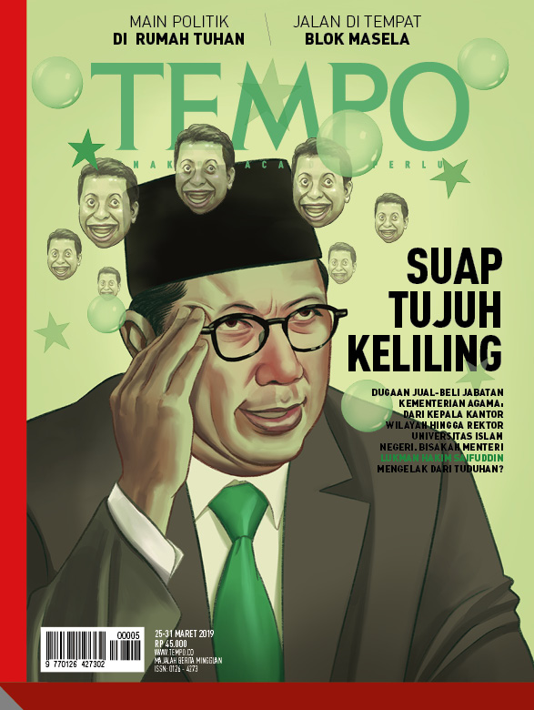 Cover Majalah Tempo - Edisi 22-03-2019 - Suap Tujuh Keliling