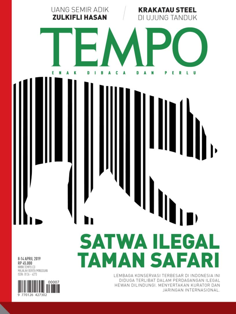 Cover Majalah Tempo - Edisi 06-04-2019 - Satwa Ilegal Taman Safari