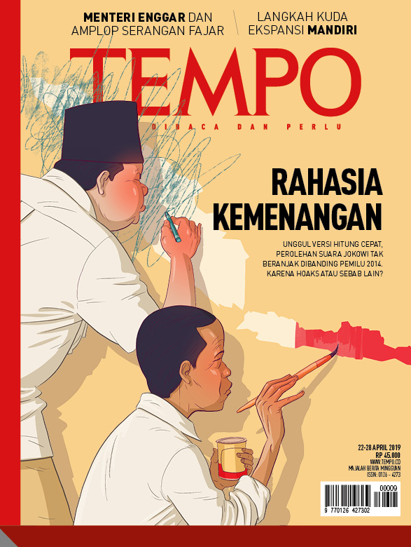 Cover Majalah Tempo - Edisi 20-04-2019 - Rahasia kemenangan
