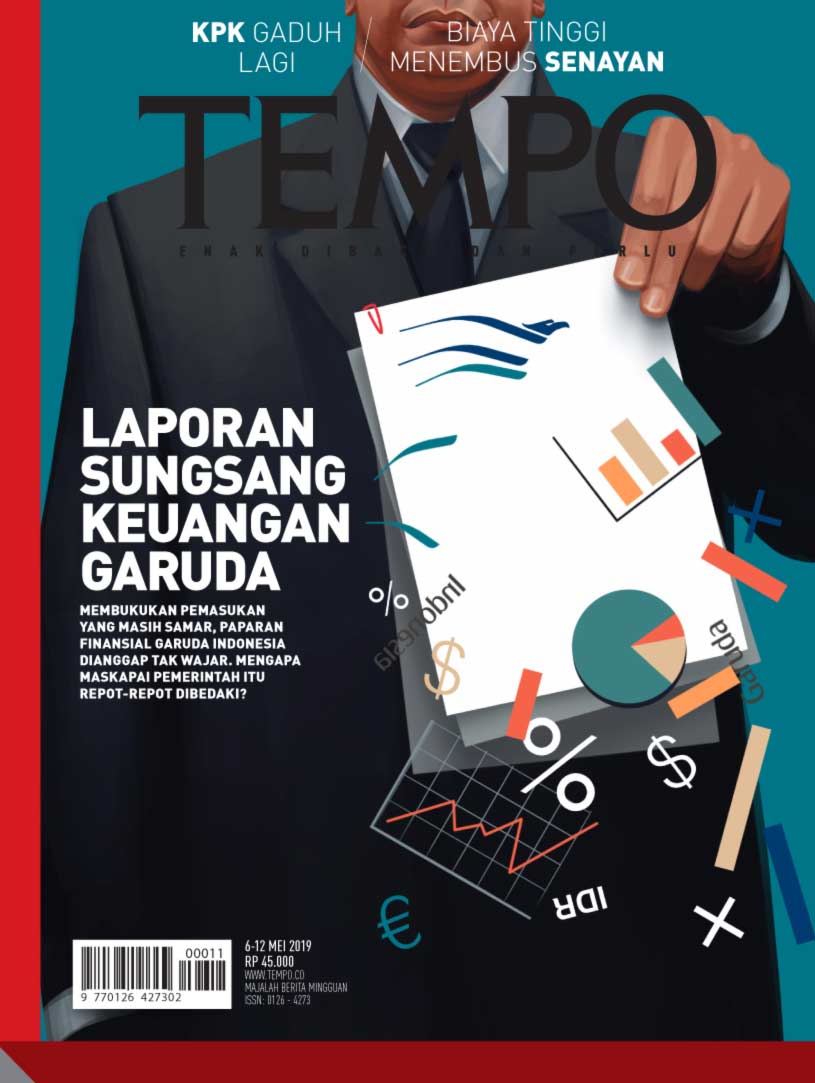 Cover Majalah Tempo - Edisi 04-05-2019 - Laporan Sungsang Keuangan Garuda