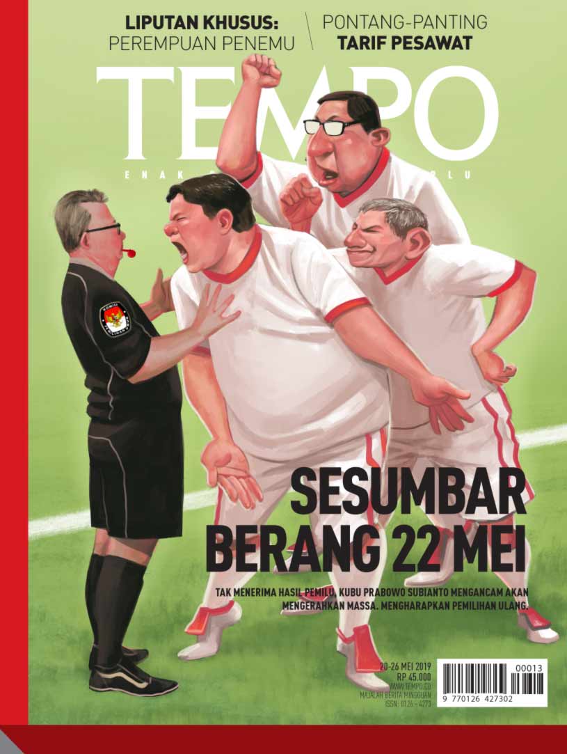 Cover Majalah Tempo - Edisi 18-05-2019 - Sesumbar Berang 22 Mei