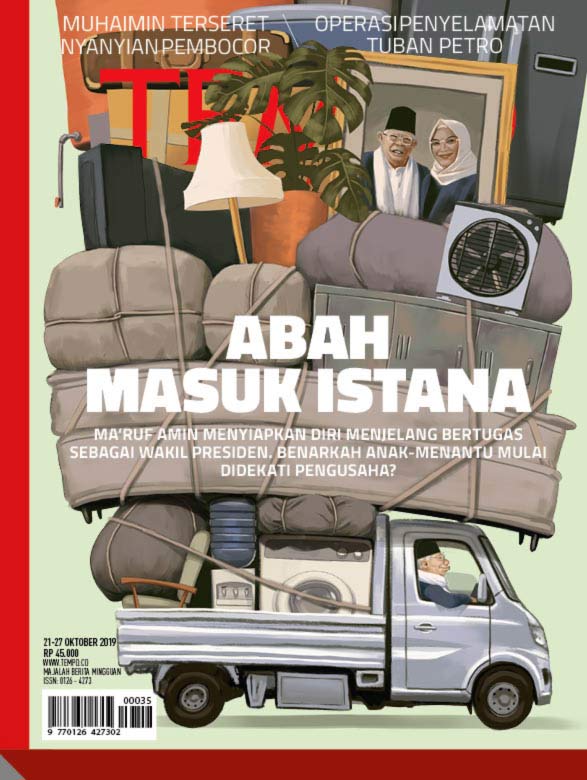 Cover Majalah Tempo - Edisi 19-10-2019 - Abah Masuk Istana