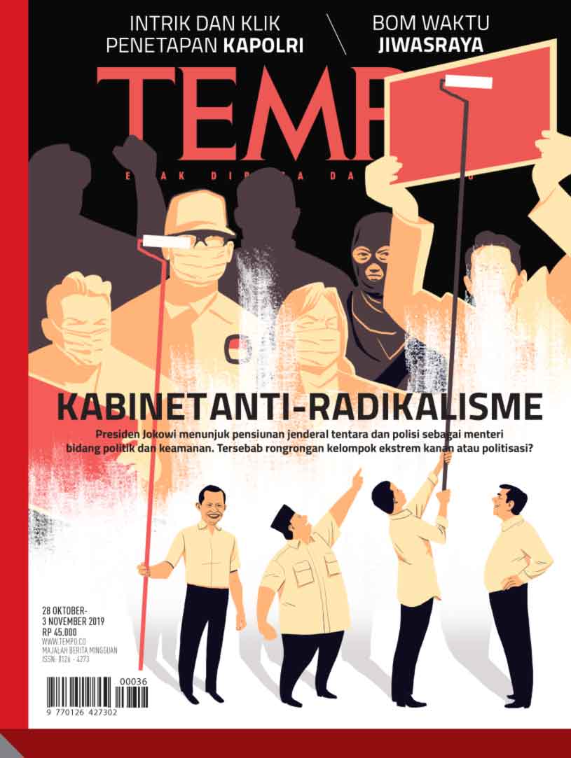 Cover Majalah Tempo - Edisi 03-11-2019 - Kabinet Anti-Radikalisme