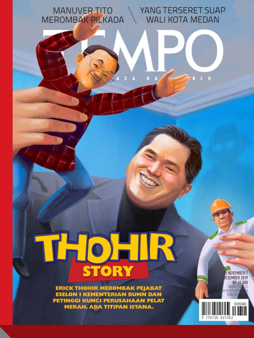 Cover Majalah Tempo - Edisi 23-11-2019 - Thohir Story
