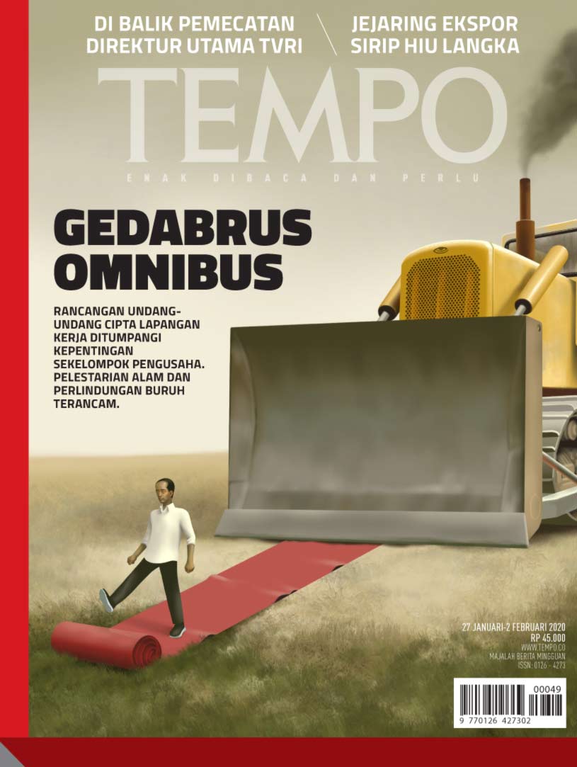 Cover Majalah Tempo - Edisi 25-01-2020 - Gedabrus Omnibus