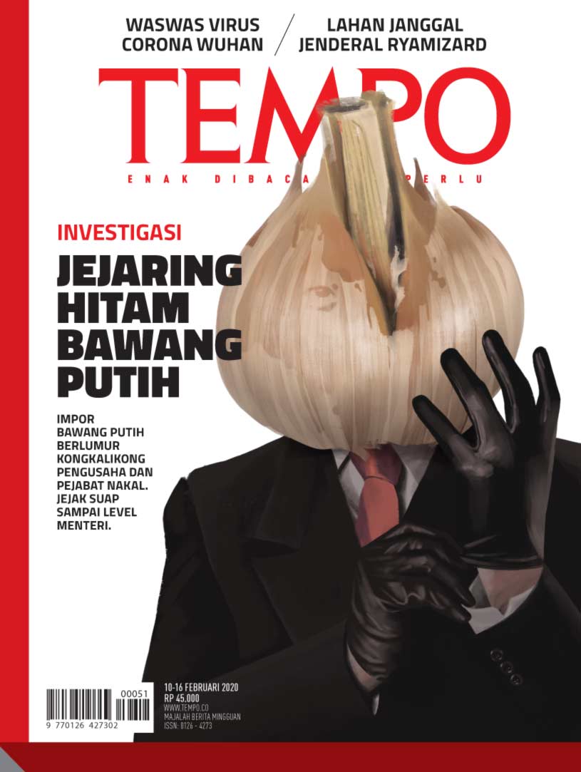 Cover Majalah Tempo - Edisi 08-02-2020 - Investigasi Jejaring Hitam Bawang Putih