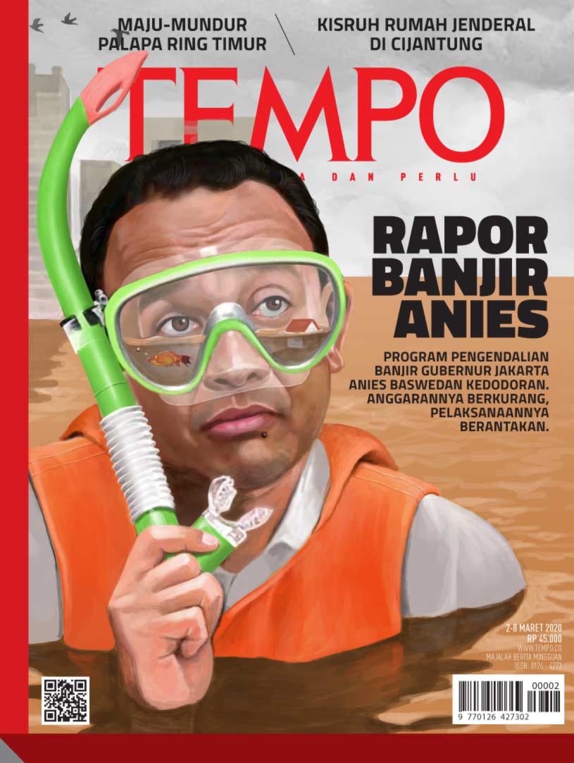 Cover Majalah Tempo - Edisi 29-02-2020 - Rapor Banjir Anies