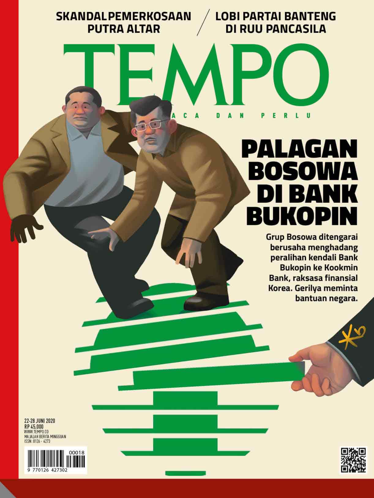Cover Majalah Tempo - Edisi 20-06-2020 - Palagan Bosowa di Bank Bukopin